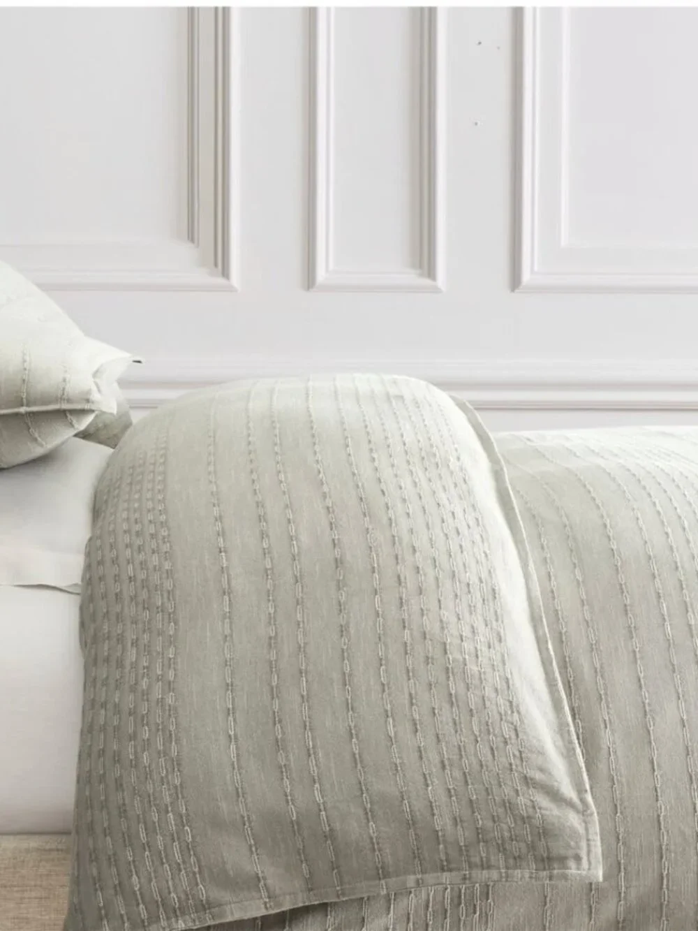 West Elm Reese Linen Cotton Duvet Cover & Shams (Full/Queen)